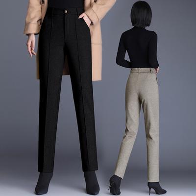 Straight Suit Pants for Women In Autumn, High Waist, Slim and High Cigarette Pants, Versatile Nine-point Slim Foot Casual Pants