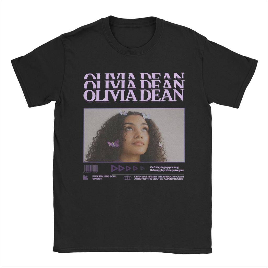 Singer Olivia Dean Accessories Men Women T Shirt 100% Cotton Tee Graphic  Tops T-shirt