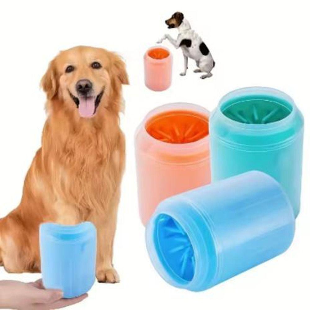 Silicone Pet Foot Washing Cup Soft Paw Clean Brush Portable Dog Paw Cleaner Cup  Home