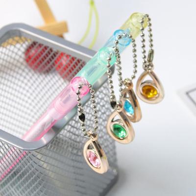 1 Piece Stationery School Supplies Cute Kawaii Creative Water Drop Gem Pendant Office Sweet Pretty Lovely Gel Pen