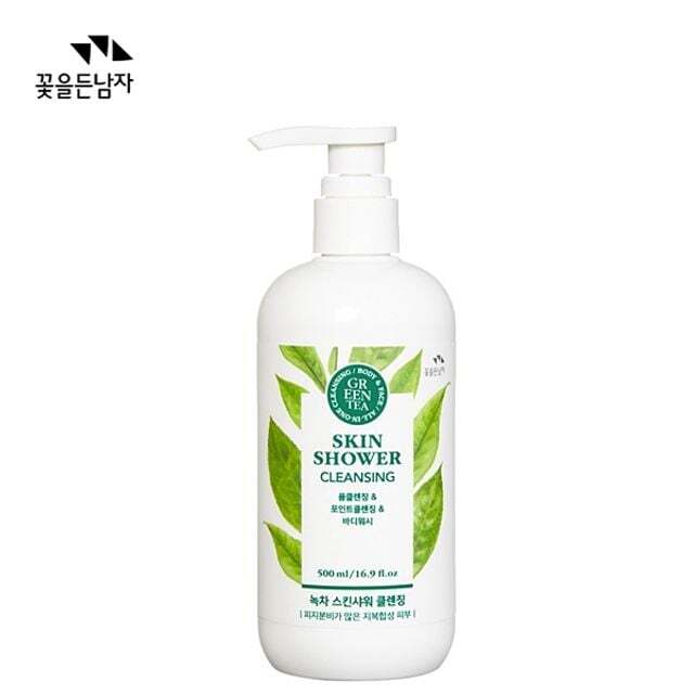 Man with Flowers Green Tea Skin Shower Cleansing 500ml (Oily Combination Skin) [WFJ7PFX_251029]