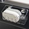 Suction Cup Kitchen Sink Rack Self-draining Seasoning Organizer Kitchen Storage Racks  Kitchen