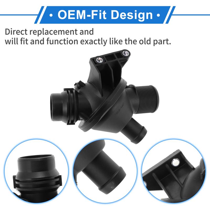 X Autohaux Engine Coolant Thermostat Housing Assembly for BMW 320i xDrive F30 2013-2018
