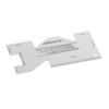 Metal Sewing Ruler Aluminium Alloy Light Flexible Portable Accurate Hand Measuring Gauge for Quilting Embroidery Craft