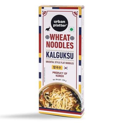 Urban Platter Fideos de trigo Kalguksu, 250 g (Fideos coreanos planos, textura masticable, estilo oriental, producto de Corea)