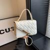 Fashion Handbag Solid Color Shoulder Bag Niche High Sense Hardware Small Square Bag Versatile Messenger Bag Tide