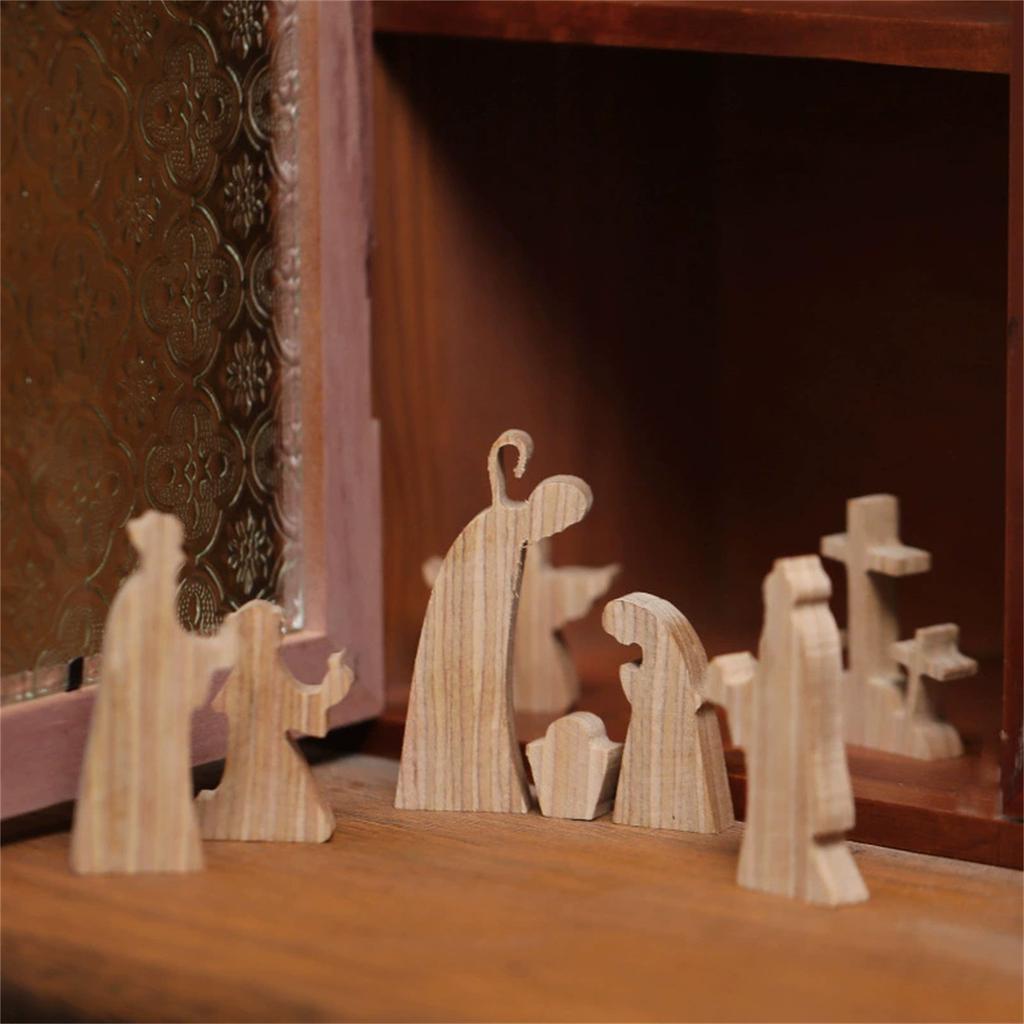 The Empty Tomb Easter Scene Cross Easter Scene Wooden Decoration Desktop Ornaments