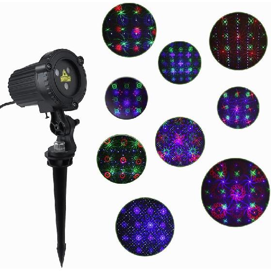 Christmas Laser Lights, Outdoor Garden Laser Lights Projector with Moving RGB Waterproof for Christmas Holiday