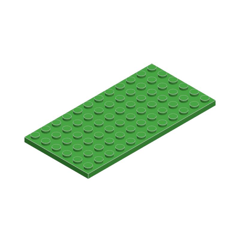 10 KUSOV 3028 6x12 Bodov Základná platňa Klasické MOC DIY City Figúrky Stavebnice Tehly Diely Kompatibilné s 3028 Detská hračka