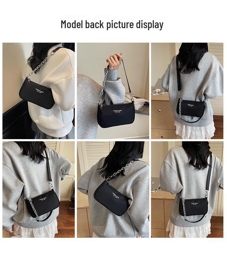 New Women's Textured Letter Fashion Small Crossbody & Shoulder Bag