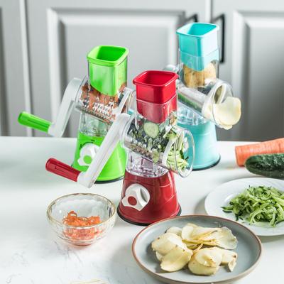3 In 1 Multifunctional Vegetable Cutter Kitchen Tool Rotary Grating Slicing Shredder Hand-cranked Potato Shredded Kichen Tools