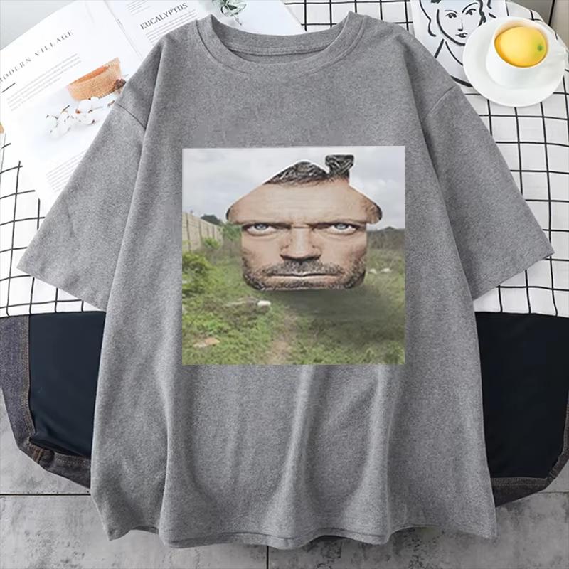 House MD House Brainrot Funny T-shirts for Men and Women Street Hip-hop Short Sleeves Only Sell T-shirts