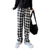 MilaCorinna Long Check Elastic Loose Extra Women's Pants, Fleece-Lined, Pattern, Wide-Leg Pants, Waist, Fit, Thick, Loungewear, Slacks, Warm, Warm,