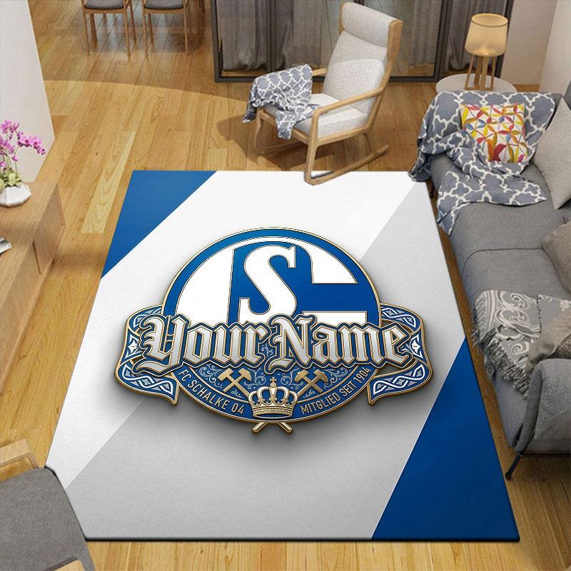 Custom Name,S04 Home Sofa Decoration for Living Room & Bedroom, Non‑Slip Play Flannel Floor Mat for Game Room