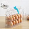 Holder 30 Egg Cartons Space Saving Egg Storage Box Food Containers Refrigerator Organizer Egg Tray