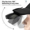 Yousheng Polarized Clip Sunglasses for Men Women Rimless Flip Up Driving Glasses UV Protection Shades for Beach Fishing