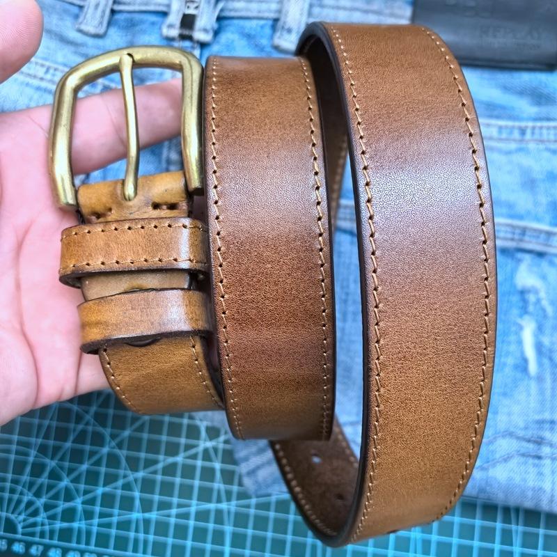 

3,3 см широкий ретро ремень мужской кожаный первый слой коровьей кожи модный тренд универсальный повседневный джинсовый комбинезон ремень 125cm