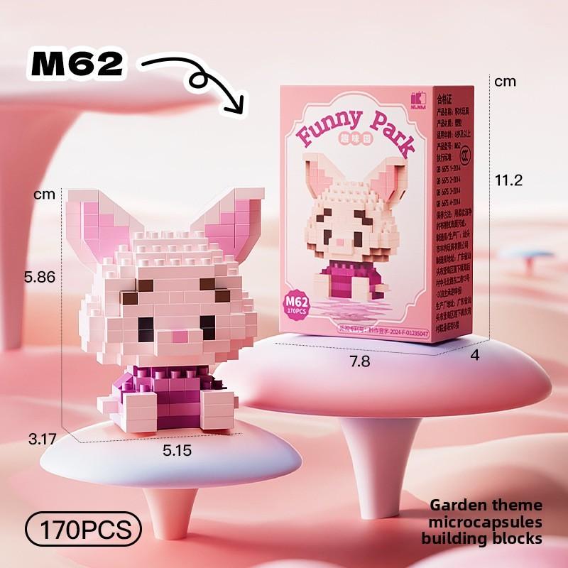 Melody Snow Lotso White Cartoon Micro Blocks Set For Children Toy Educational