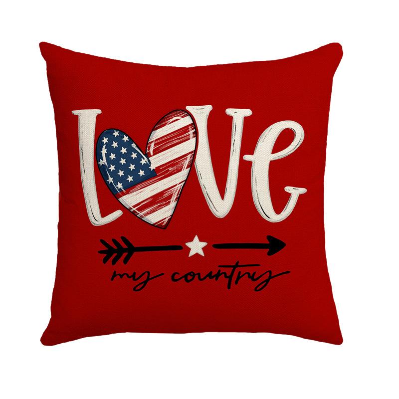 New Independence Day Holiday Atmosphere Pillowcase Sofa Bedroom Linen Home Bedside Decoration Pillowcase