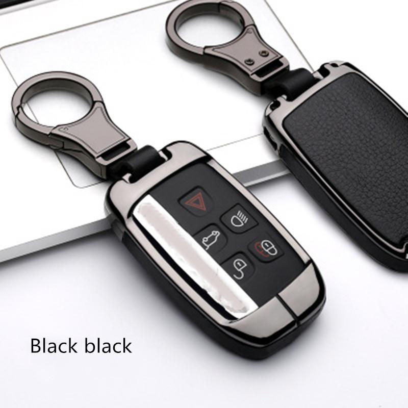 Leather Smart Car Key Cover Case for Land Rover A9 Freelander Evoque Discovery 4 5 Sport LR4 for Jaguar XK XKR XF XFR XJ Style