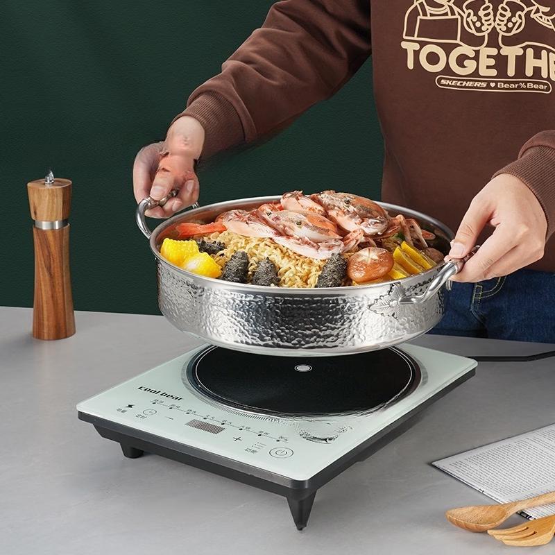 ZISIZ Multi-purpose Hot Pot with Glass Lid