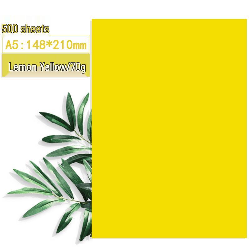 

500 Sheets of A5 Colored Paper for Children s Crafts and Printing