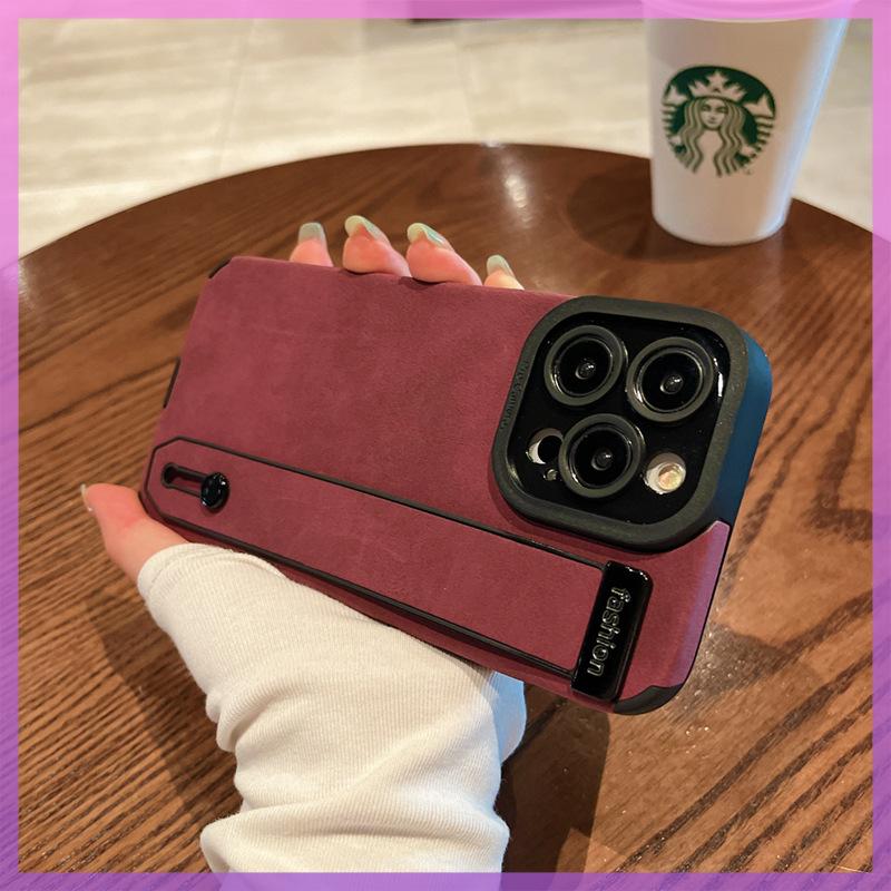 

Подходит для чехла для телефона Apple 16promax, простой 14, браслет для iPhone 15/12, 13, полностью обернутый кожаный чехол с защитой от падения iPhone X/Xs Universal