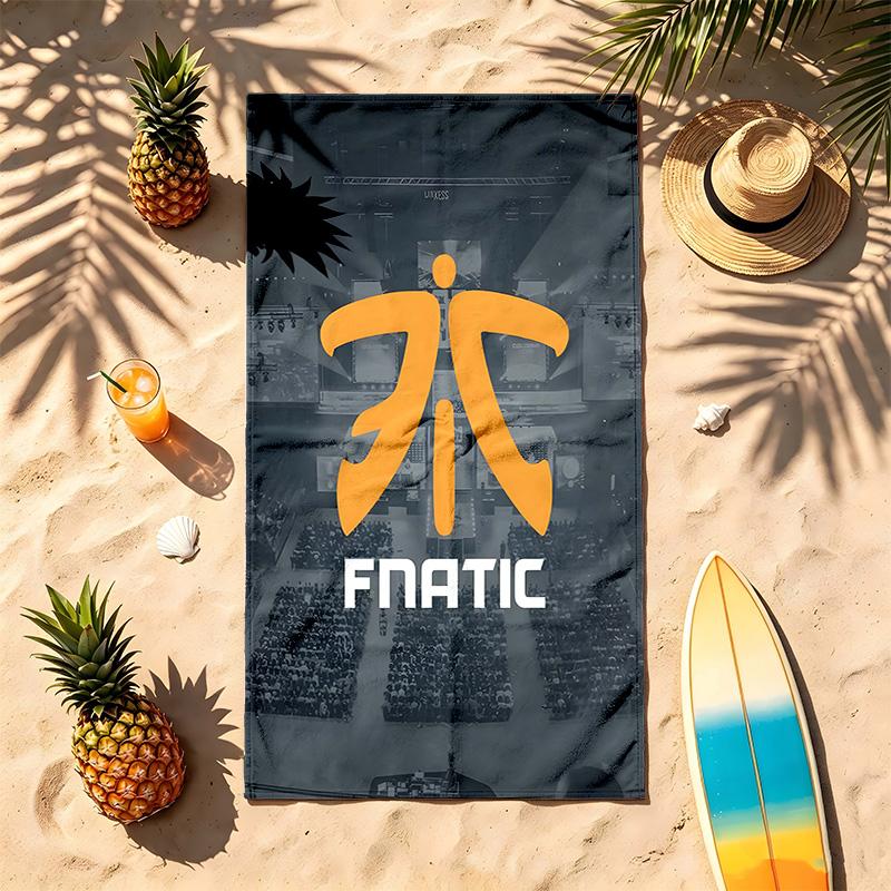Fnatic (1) Téma Ručník na pláž Odolný proti písku Měkký a pohodlný Vhodný k bazénu Kempování Jóga a Potápění Nezbytnost na cesty