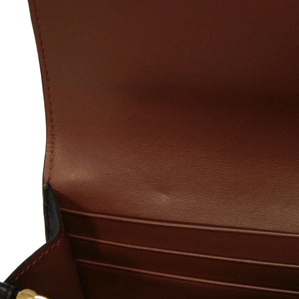 Used 11033 Icon Stripe Continental Wallet 8026001 7940 Nova Check Embossed Logo Logo Foil Stamp Beige Unisex from Japan