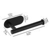 Self Adhesive Toilet Paper Towel Holder Punch-free Roll Paper Holder Kitchen Hook Storage Holder Stainless Steel Wall Mount