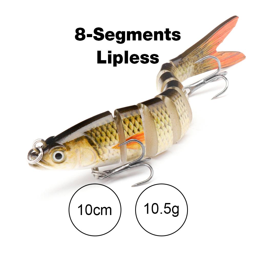 10cm/12.5cm Pike Wobblers for Fishing Artificial Bait Hard Multi Jointed Swimbait Crankbait Lifelike Fishing Lure Tackle