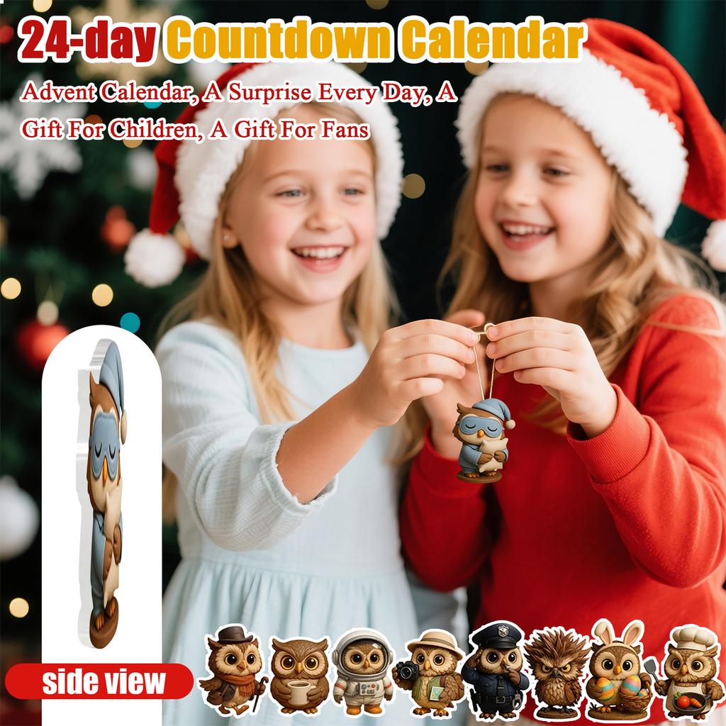 2D Acrylic Pendant Surprise Box, Advent Calendar, Surprise For Friends And Family