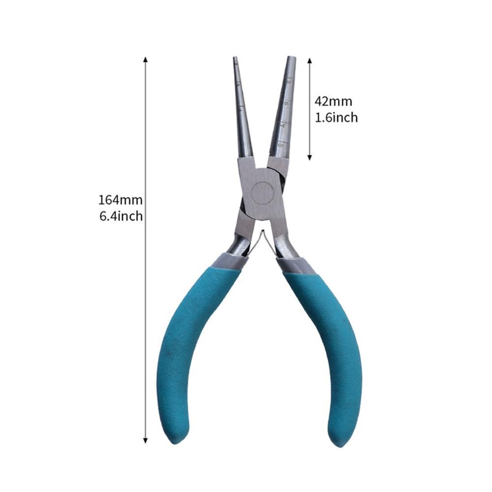 Comfortable Contoured Grip Round Nose Pliers Jewelry Making Pliers For DIY Jewelry Crafts