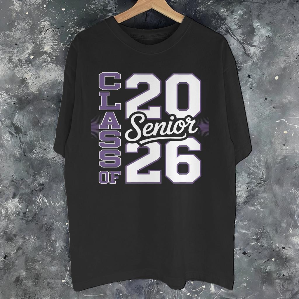 Unisexs WoUnisexs class of 2026 senior Graduation T Shirt Pure Cotton Graphic Printing TShirt Clothing Outfits