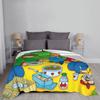 Coperta in Pile Cartoon Animato Caillou Primavera/Autunno Anime Picnic in Famiglia Calda Portatile Coperte Plaid per Divano Letti