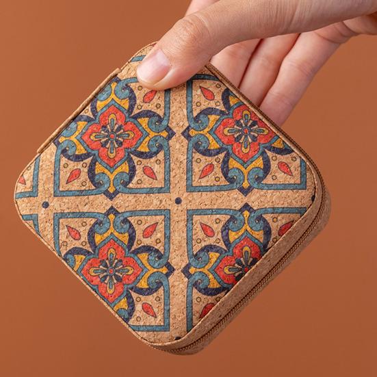 Yousheng Travel Jewelry Organizer Box Zipper Closure Compact Design Small Jewelry Organizer Case Portable Jewelry Storage Holder