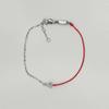 Zodiac Year Red Rope Bracelet: Stylish, Durable, Anti-fading, with Single Diamond Accent