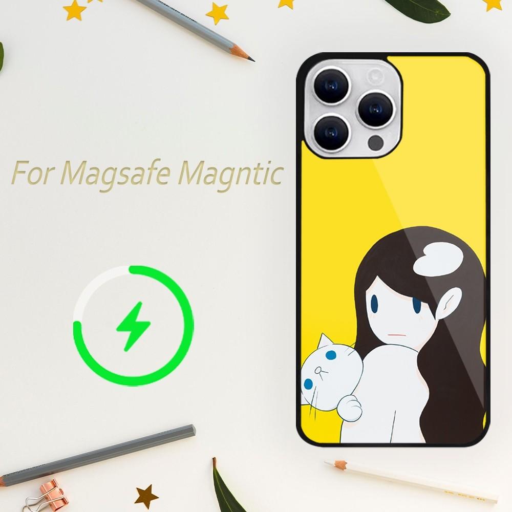 

Amano Takeru Girl Art Phone Case For iPhone 15 14 13 12 11 Plus Pro Max Magsafe Magnetic Wireless Charging iPhone11pro