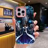 Yugioh Seto Kaiba Phone Case for iPhone 17 16 15 14 13 12 11 Air Pro Max Plus Jelly Double layer Pink Cover