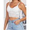 Reggiseno Imbottito Rimovibile Senza Ferretto Canottiera Monocolore Reggiseno di Pizzo Top Traspirante Reggiseno Sportivo Adatto per Appuntamenti all'Aperto