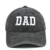 Vintage Washed Cotton "MOM/DAD" Embroidered Baseball Cap Family Matching Adjustable Dad Hat