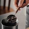 Wooden Handle Stainless Steel Coffee Scoop Tablespoon Measuring Spoon Walnut Wood Long Handle Coffee Spoons Cafe Decoration