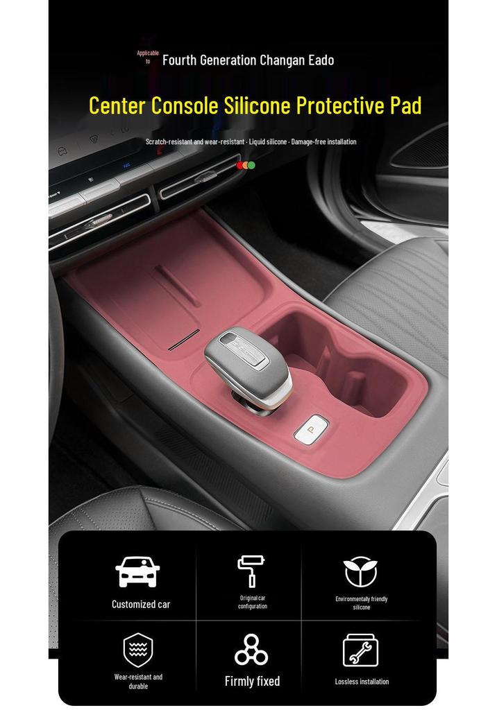 Silicone Protective Pad for Changan EADO 4th Gen Console & Gear Shift Panel