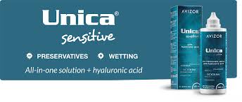 AVIZOR Unica Sensitive Contact Lens Solution with Hyaluronic Acid - 350ml