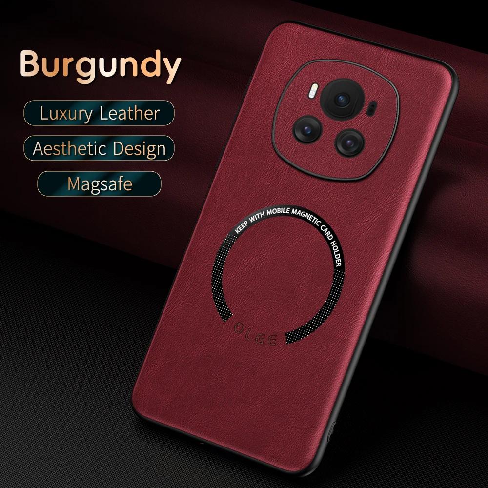 For Honor Magic 7 7 Pro 6 6 Pro Fine Hole Sheepskin Magnetic TPU Soft Edge Anti-Drop Anti Fingerprint Phone Case