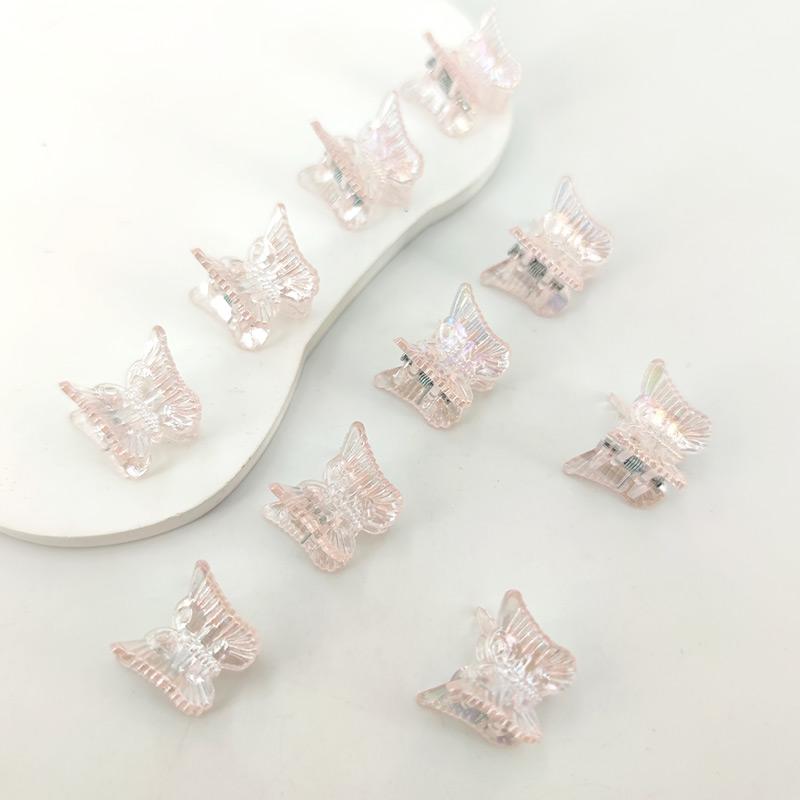 10pcs Ins Mini Butterfly Hair Claw Clips Colorful Trendy Cute Small Clips Multicolor Girls Hair Clips Hairpin Hair Accessories