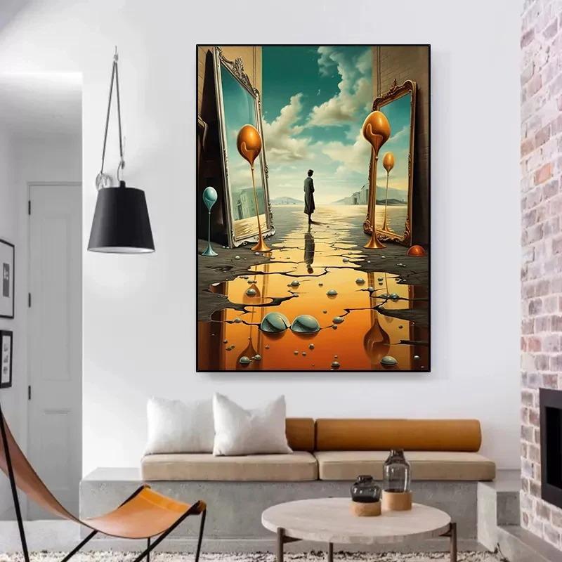 Surrealism Lucrare de artă faimoasă de Salvador Dali Postere și Imprimeuri Pictură pe pânză Artă de perete Imagini pentru camera de zi Decor pentru casă