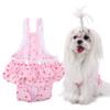 Polka Dot Dog Diaper Skirt Suspender Style Dog Suspender Panties Polka Dot Dog Skirt  Home Wear