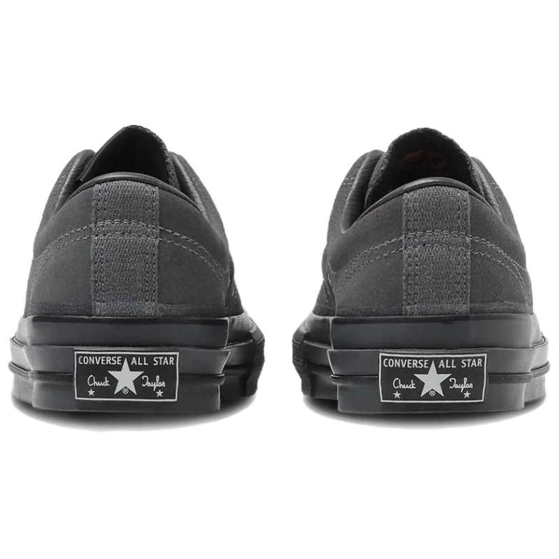 Converse Addict Chuck Taylor Suede NH OX Fashion Trend Comfortable Low-Top Espadrilles Unisex Grey Black