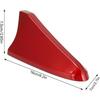 Shark Fin Roof Antenna Cover 96219 D5000EBQK ABS Roof Antenna Aerial Shell Replacement for Sonata Elantra (Red)